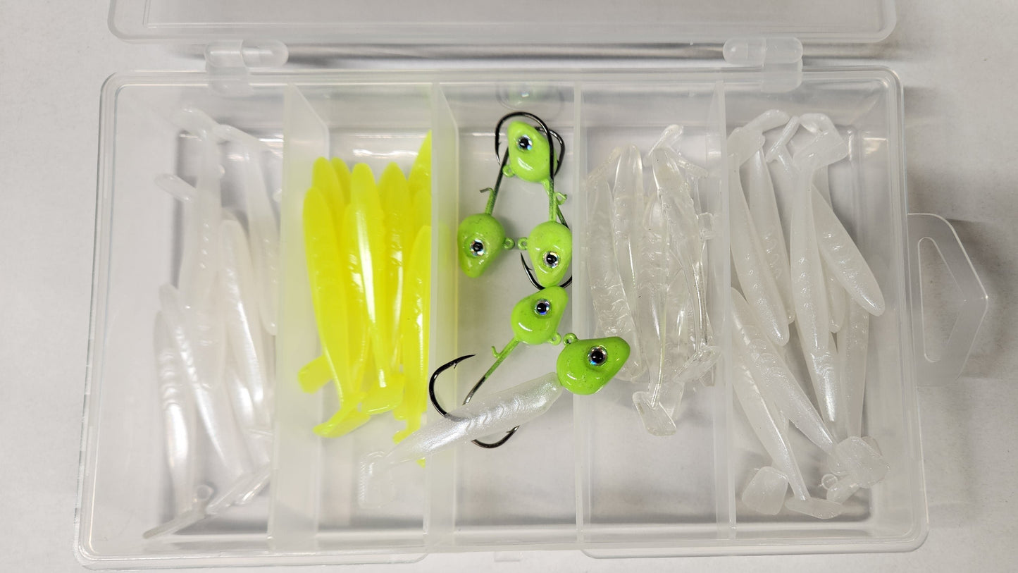 WINNI KIT (Smelt Sized Baits) Larger Hooks
