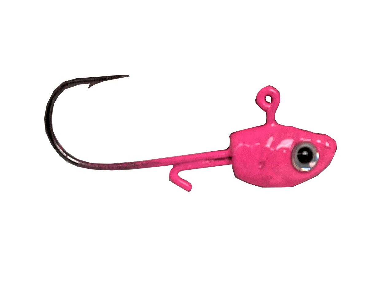 1/16 Ounce Lead Free #4 PINK Jig - Qty 2