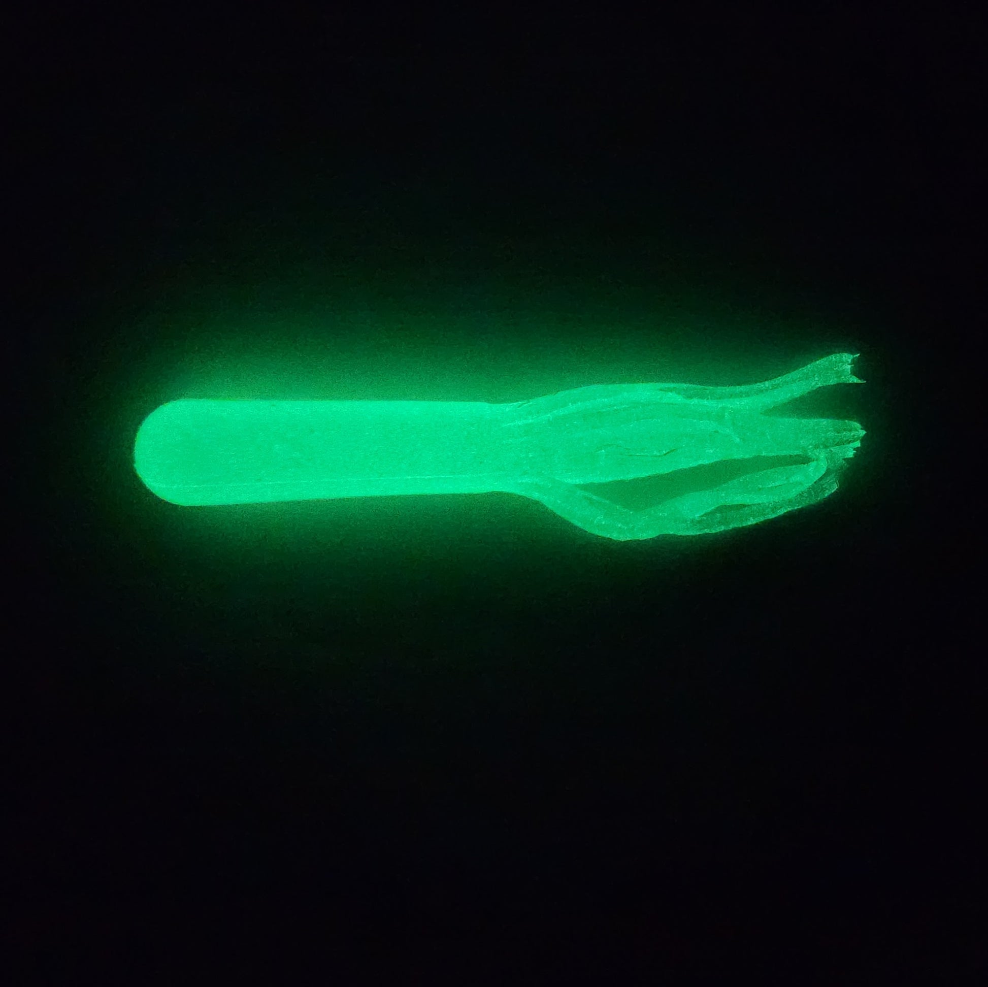 3.75 Inch Pearl White Super Glow Tube – Bend It Fishing