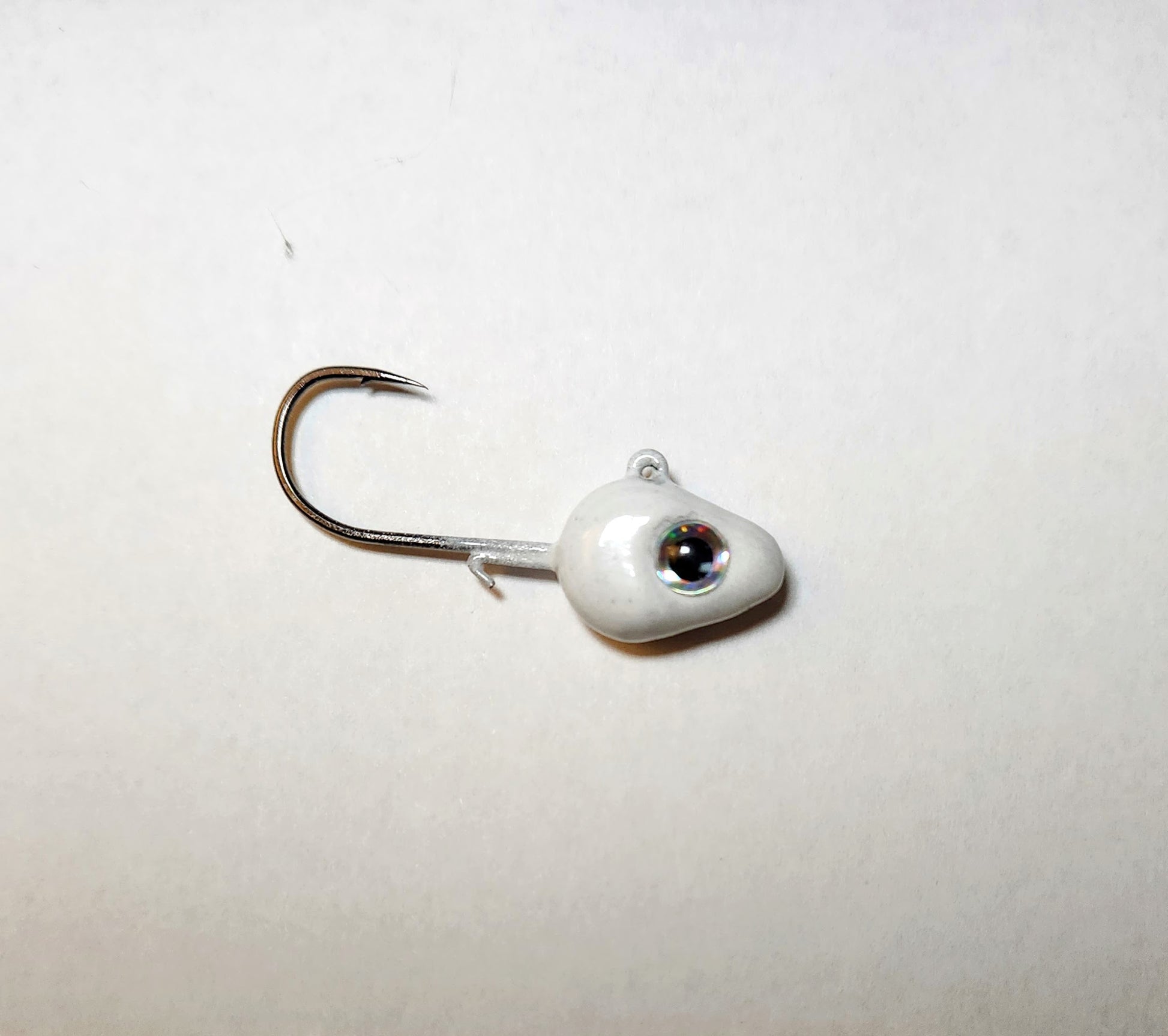 3/8 Ounce Lead Free 1/0 HD White Glow Jig – Bend It Fishing