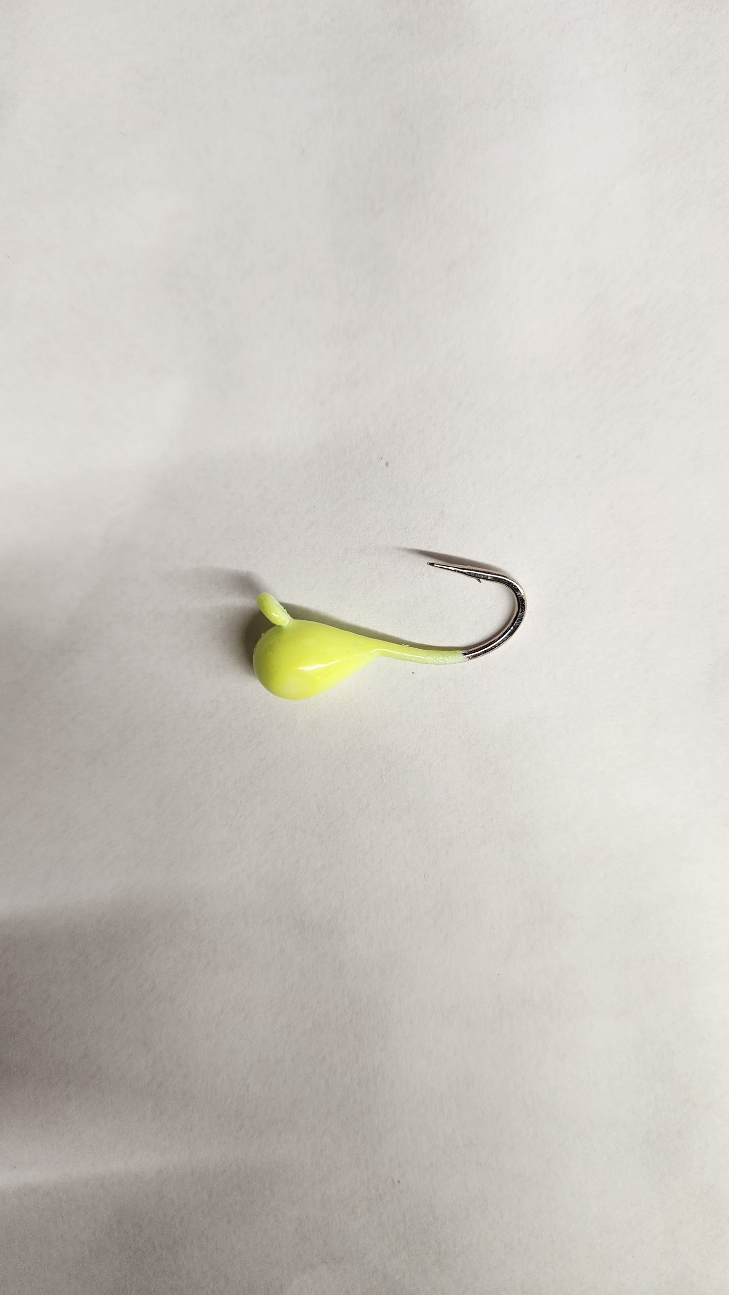 7mm Tungsten Chartreuse Glow Jig #4 Hook