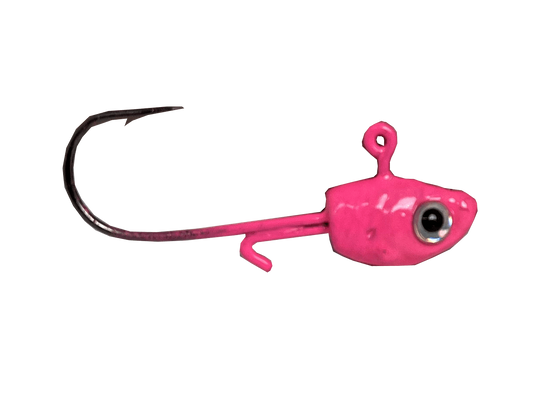 1/16 Ounce Lead Free #4 PINK Jig - Qty 2